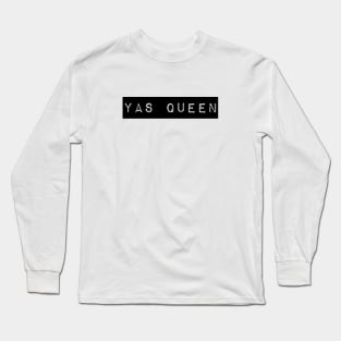 Yas Queen Label Long Sleeve T-Shirt
